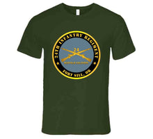 Load image into Gallery viewer, Indoor Wall Tapestries - Army - 24th Infantry Regiment - Fort Sill, Ok - Buffalo Soldiers W Inf Branch Long Sleeve T Shirt
