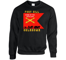 Load image into Gallery viewer, Army - Fort Sill, Home Of Artillery Guidon W Cassion - Black X 300 T Shirt
