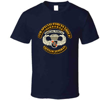 Load image into Gallery viewer, SOF - 5th SFG - Airborne Badge - Vietnam Veteran T Shirt
