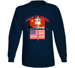 Govt - War On The Horizon - China Flag - Us Flag W Missile Firing - Atomic Blast X300 T Shirt