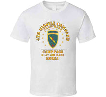 Load image into Gallery viewer, Army - 4th Missile Command - Camp Page - K-47 Air Base - Chuncheon, Korea X 300 T Shirt
