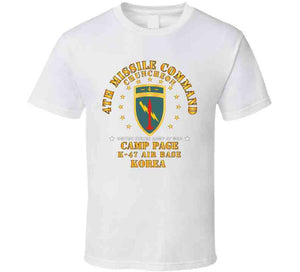 Army - 4th Missile Command - Camp Page - K-47 Air Base - Chuncheon, Korea X 300 T Shirt