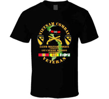 Load image into Gallery viewer, Army - Vietnam Combat Cavalry Veteran, 545th Military Police Company, 1st Cavalry Division with MP Helmet Insignia Classic T Shirt
