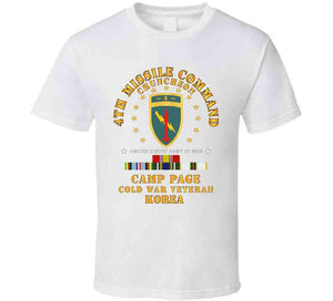 Army - 4th Missile Command - Camp Page - Chuncheon, Korea - Cold War Veteran X 300 T Shirt