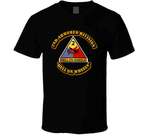 2nd Armored SSI - Hell on Wheels T Shirt