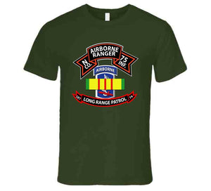 N Co 75th Ranger - 173rd Airborne Brigade - VN Ribbon - LRSD T Shirt