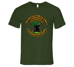 SOF - 7th SFG - Boots and Beret - Afghanistan T Shirt