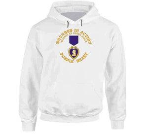 Wounded In Action - Purple Heart Hoodie