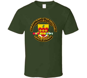 4th Battalion - 77th Artillery w SVC Ribbon T Shirt
