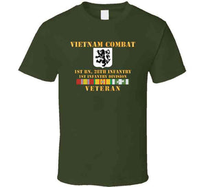 Army - Vietnam Combat Infantry Veteran W 1st Bn 28th Inf  - 1st Id T Shirt