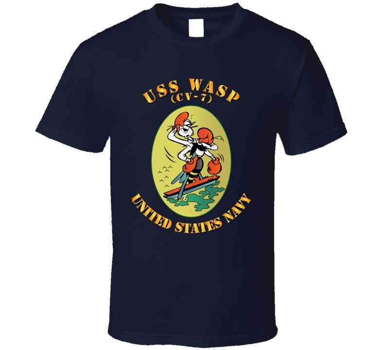 Navy - USS Wasp, (CV-7) - T Shirt, Premium and Hoodie