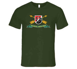 Army - 6th Special Forces Group - Flash W Br - Ribbon X 300 T Shirt
