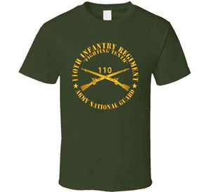 Army - 110th Infantry Regiment - Fighting Tenth - Br - Arng  X 300 T Shirt