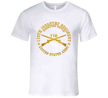 Load image into Gallery viewer, Army - 110th Infantry Regiment - Fighting Tenth - Br  X 300 T Shirt
