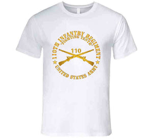 Army - 110th Infantry Regiment - Fighting Tenth - Br  X 300 T Shirt