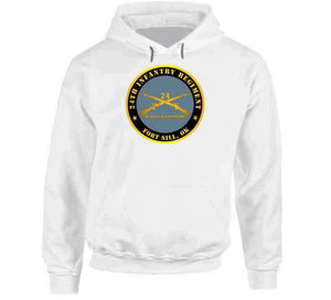 Indoor Wall Tapestries - Army - 24th Infantry Regiment - Fort Sill, Ok - Buffalo Soldiers W Inf Branch Long Sleeve T Shirt