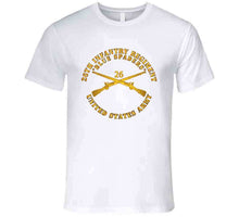 Load image into Gallery viewer, Army - 26th Infantry Regiment - Blue Spaders W Infantry Br X 300 T Shirt
