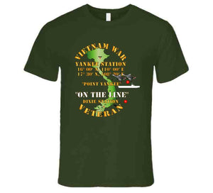 Navy - Vietnam Combat Vet - Yankee Station with Vietnam War Service Ribbons - T Shirt, Premium and Hoodie