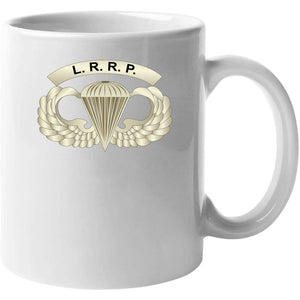 Army - Lrrp - Basic Airborne Badge W Lrrp Tab X 300 T Shirt