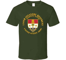 Load image into Gallery viewer, Army - 110th Infantry Regiment - Fighting Tenth - Dui X 300 T Shirt
