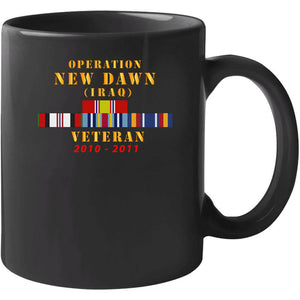 Operation New Dawn Service Ribbon Bar W Gwt - Iraq (2010 - 2011) X 300 T Shirt