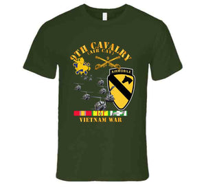 Army - 9th Cavalry (Air Cav) - 1st  Cav Division w SVC T Shirt