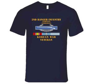 2nd Ranger Infantry Company (airborne) W Cib W Korea Svc X 300 T Shirt