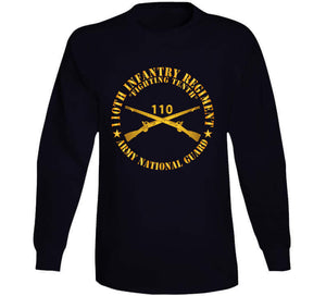 Army - 110th Infantry Regiment - Fighting Tenth - Br - Arng  X 300 T Shirt