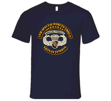 Load image into Gallery viewer, SOF - 5th SFG - Airborne Badge - Vietnam Veteran T Shirt
