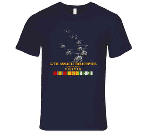 Army - 57th Assault Helicopter Co W Vn Svc X 300 T Shirt