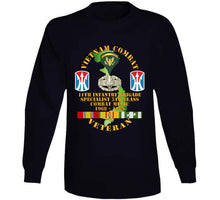 Load image into Gallery viewer, Army - Vietnam Combat Vet - 11th Inf Bde Ssi - Spec 5 - Cbt Medic - 1968-69 Vn Svc X300 T Shirt
