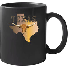 Load image into Gallery viewer, Texas - Rattler Skin -texas State Map W Longhorn  X 300 T Shirt
