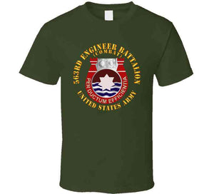 Army  - 563rd Engineer Battalion - Dui - Combat - Us Army X 300 T Shirt