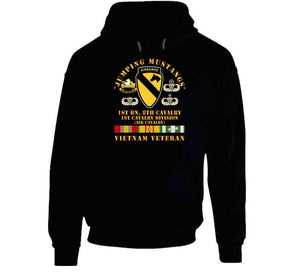 Army - Jumping Mustangs - 1st Bn 8th Cav 1st Cav - W Vn Svc T Shirt