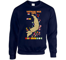 Load image into Gallery viewer, Map - Vietnam Units - 3 Wo Ds Long Sleeve T Shirt
