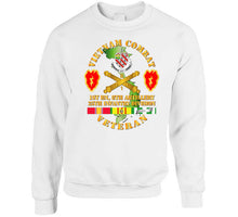 Load image into Gallery viewer, Army - Vietnam Combat Veteran W 1st Bn 8th Artillery Dui - 25th Id Ssi T-shirt
