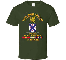 Load image into Gallery viewer, Army - 126th Armor Regiment - W Iraq Svc Ribbons - Oif - T Shirt
