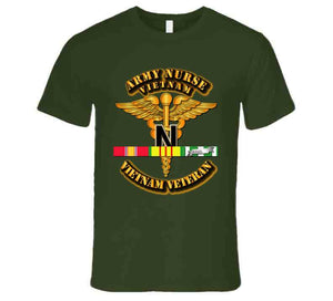 Army - Army Nurse W Vietnam Svc Ribbons T Shirt