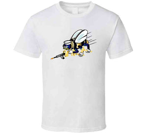 Navy - Seabee - Bee Only  - No Shadow X 300 T Shirt