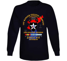 Load image into Gallery viewer, Army - 1st Ranger Inf Company - 2nd Id W Map W Korea Svc X 300 T Shirt
