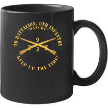 Load image into Gallery viewer, Army - 2nd Bn 9th Infantry Regiment - Keep Up The Fire W In Branch X 300 T Shirt
