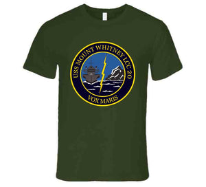 Navy - Uss Mount Whitney (lcc20) - Vox Maris Wo Txt X 300 T Shirt