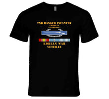 Load image into Gallery viewer, 2nd Ranger Infantry Company (airborne) W Cib W Korea Svc X 300 T Shirt
