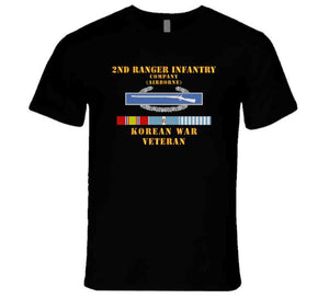 2nd Ranger Infantry Company (airborne) W Cib W Korea Svc X 300 T Shirt