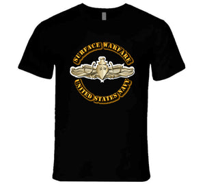 Navy - Surface Warfare Badge - V1 - Gold T Shirt