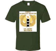 Load image into Gallery viewer, Army - Emblem - Warrant Officer - Cw3 - Retired T Shirt
