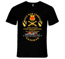 Load image into Gallery viewer, Army - Gulf War Combat Vet W  A Btry 333rd Far - 1st Cav Div W Gulf Svc T Shirt
