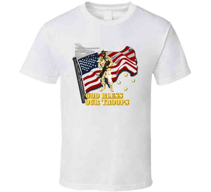 Emblem - Army - God Bless Our Troops T Shirt