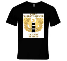 Load image into Gallery viewer, Army - Emblem - Warrant Officer - Cw3 - Retired T Shirt
