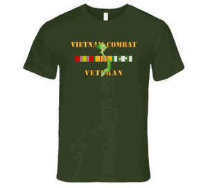 Army - Vietnam Combat Veteran W Vn Svc T Shirt